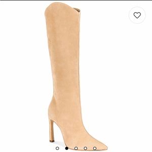 Schutz Maryana Sculpt Boot in Light Nude, Size 8.5, worn once